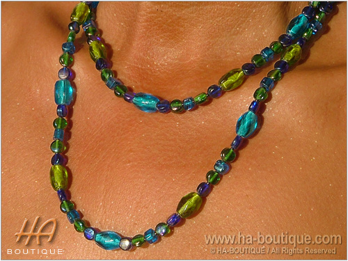 Collier de perles de verre
