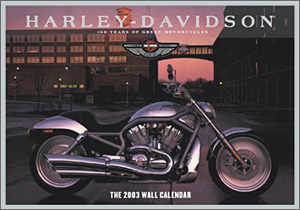Harley Davidson 2003 Calendar - Harley-Davidson 100 Years of Great Motorcycles Wall Calendar (2003) - Calendrier 2003  -  Calendar 2003  -  Kalender 2003